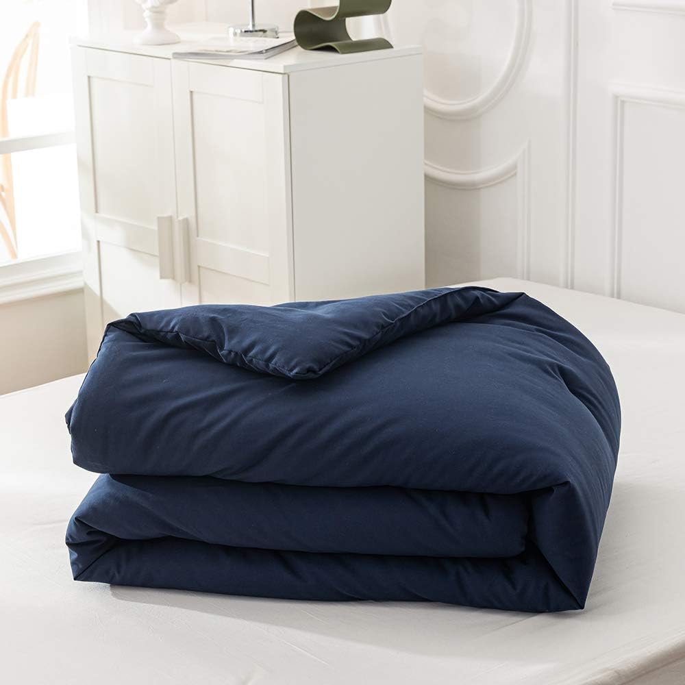 Cottonight Navy Blue Comforter Set California King Men Navy Bedding Set Dark Blue Comforter Set Breathable Soft Quilts Blanket Bedding Comforter Sets for Women Men Cal King Bed