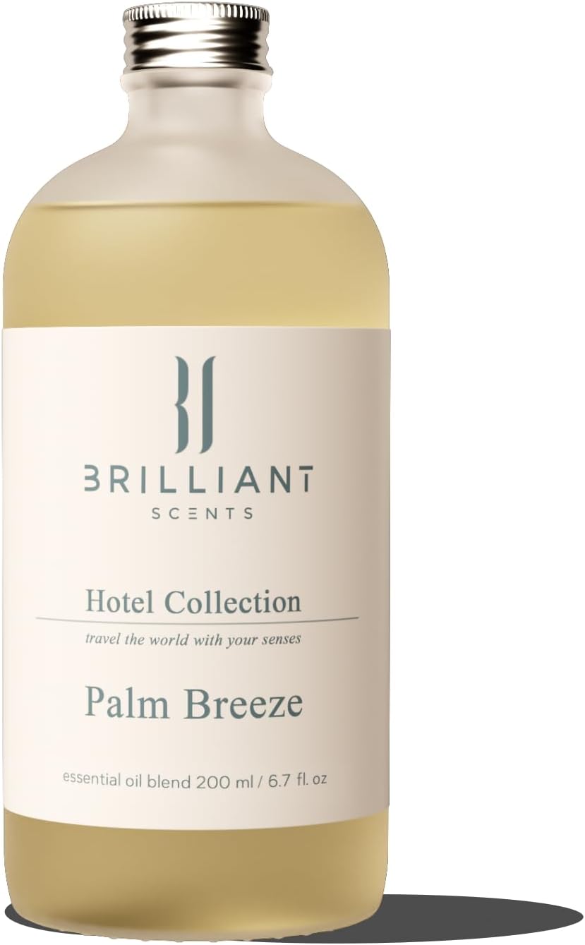 Brilliant Scents Palm Breeze Scent | Lemongrass, Orange, Warm Ocean Breeze | Luxury Home & Business Scent | Fragrance Oil | 200ML