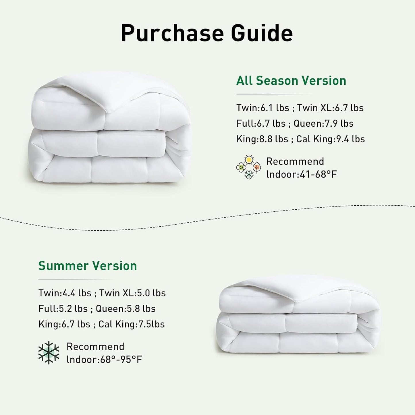 100% Viscose Made from Bamboo Comforter for Hot Sleepers- Breathable Cooling Silky Soft Duvet Insert Cal King Size-with 8 Corner Tabs- All Season Comforter (104x96 Inches, White)