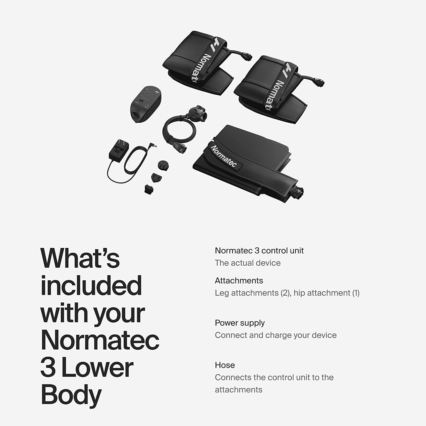 Hyperice Normatec 3 - Recovery System with Patented Dynamic Compression Massage Technology (Normatec 3 Lower Body (Standard Size Legs + HIPS) FSA-HSA