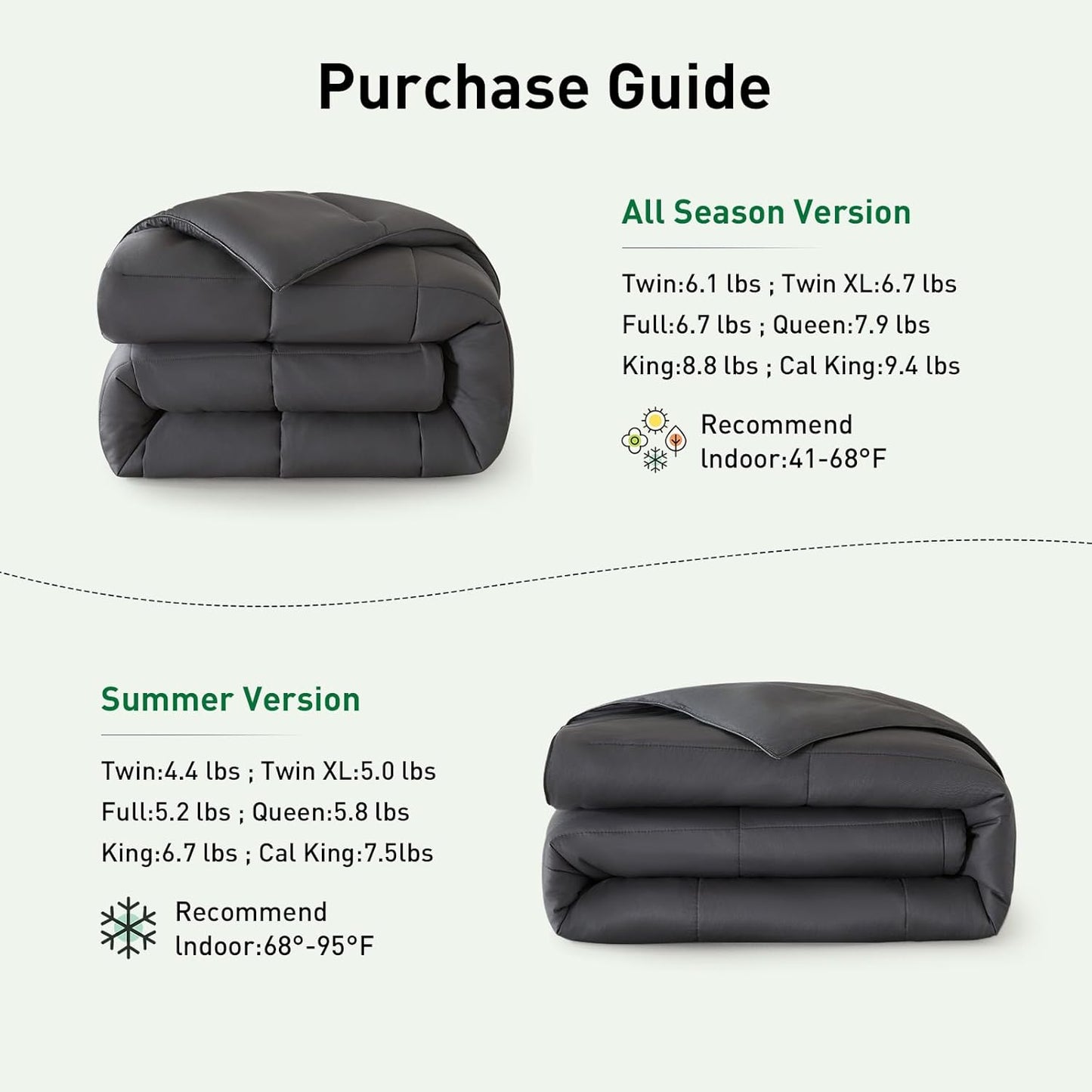 100% Viscose Made from Bamboo Comforter for Hot Sleepers- Breathable Cooling Silky Soft Duvet Insert Full Size-with 8 Corner Tabs- All Season Comforter (86x82 Inches, White)