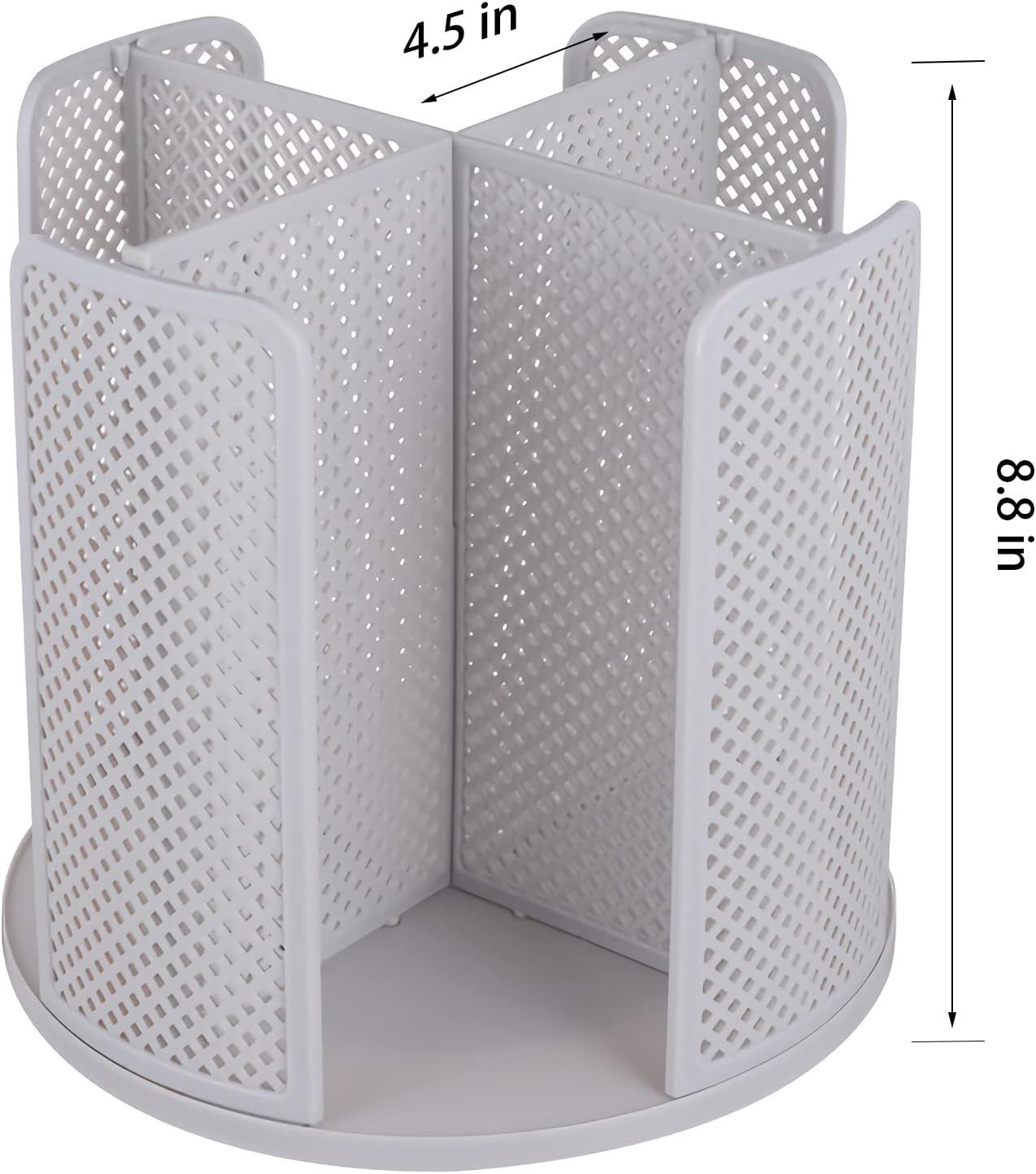 Paper Cup and Lid Holder Plastic Cup Storage Organizer Coffee Cup Dispenser for Countertop, Breakroom, Bathroom, Coffee Station, Bar, Buffet, Kitchen Cabinet - Gray