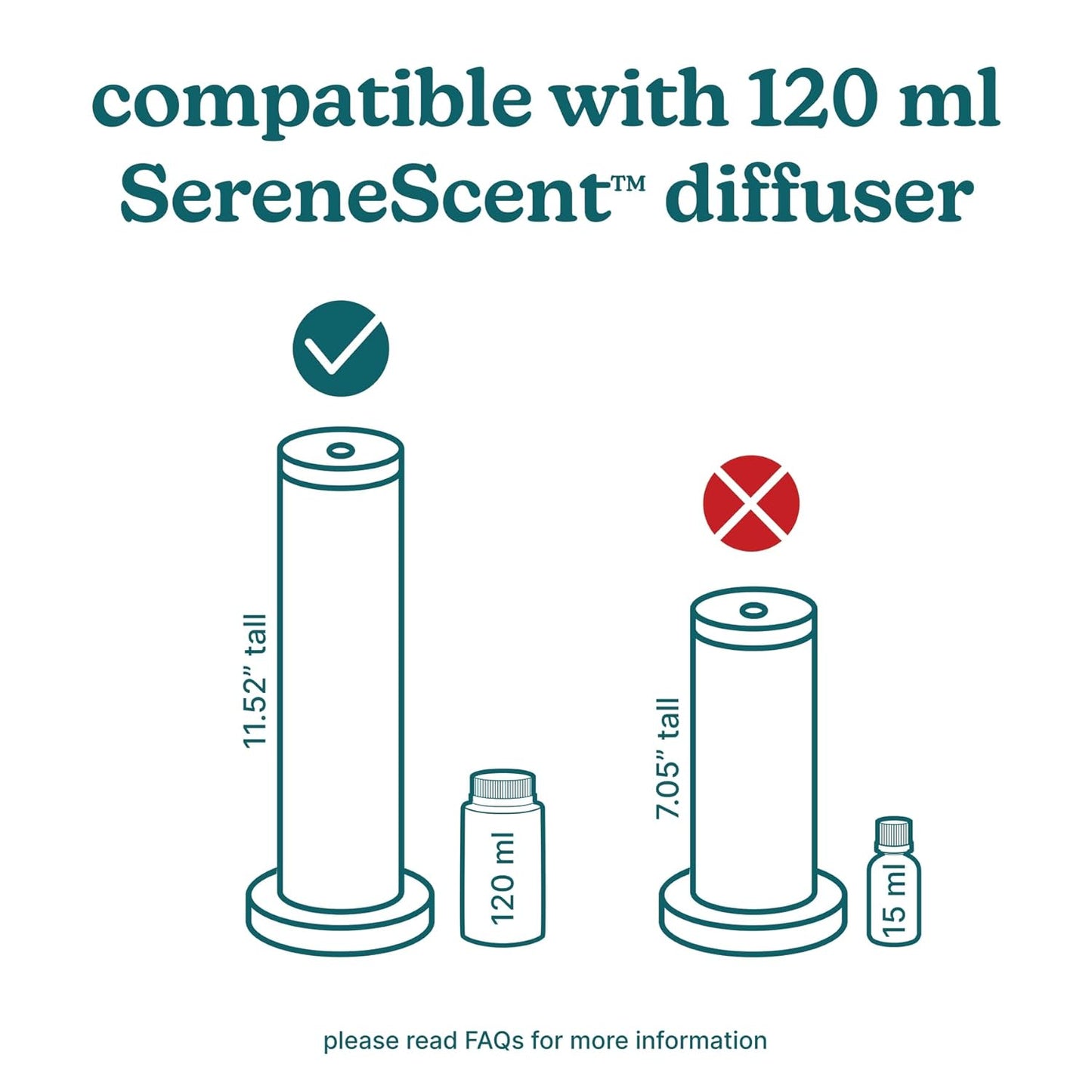 Homedics SereneScent Seasonal Collection Frosted Cypress Home Fragrance Oil, 120 ml, for use with Homedics SereneScent Waterless Diffuser (ARMH-970/973), Clean & Natural