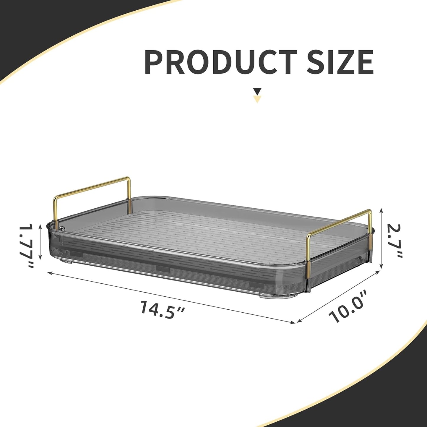 Seoneiro Whiskey Tray, Glass Cup Rack, Mug Holder, Coffee Cup Organizer, Bathroom Countertop with Drain Board Wine Glass Decorative Organizer, Food Tray, Kitchen Spice Rack