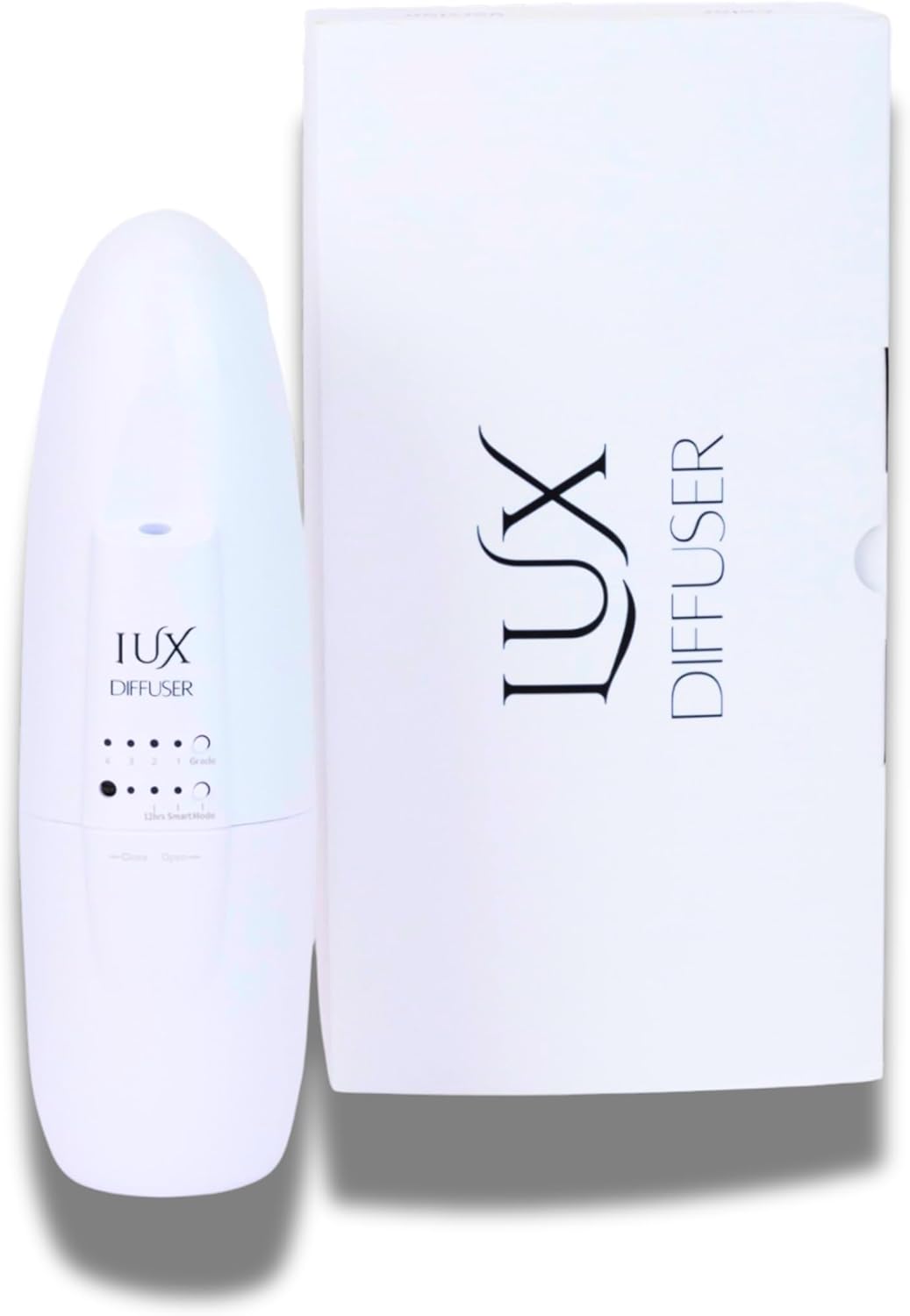 Lux Diffuser – Plug-in Waterless Essential Oil Diffuser, Nanotechnology, Silent Wall Scent Machine for Home & Office, Up to 500 Sq. Ft Coverage (Diffuser with Hotel Scent)
