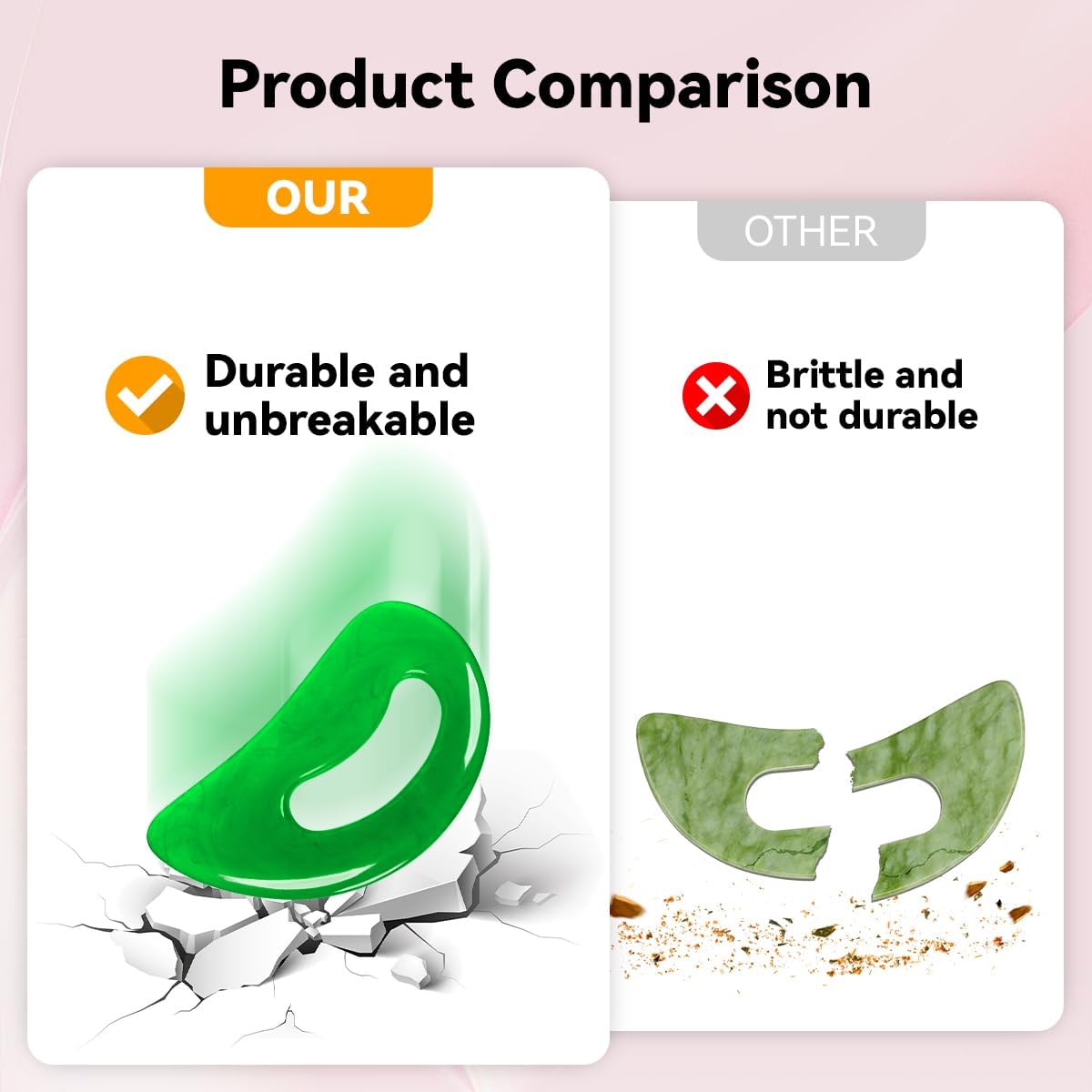 Body Gua Sha Tool Cellulite Guasha Tool for Body Body Massage Tools (Natural Resin) Lymphatic Drainage Tool Guasha Tool for Face,Back, Legs, Women's Body Shaping Tools (Green)