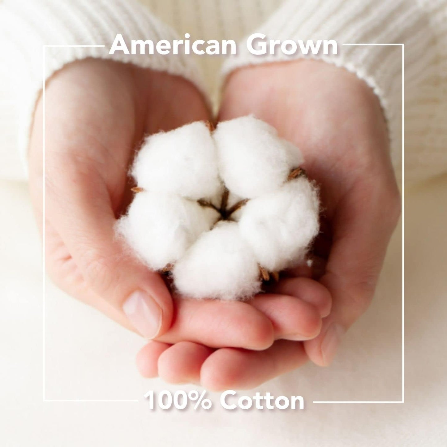 Red Land Cotton Luxury Sheet Set | 100% American Grown Cotton Basics | Premium Hotel Ultra-Soft Lightweight 4 Piece USA Made Deep Pocket Fitted, Flat Sheet, & Pillowcases Percale Weave (King/Natural)