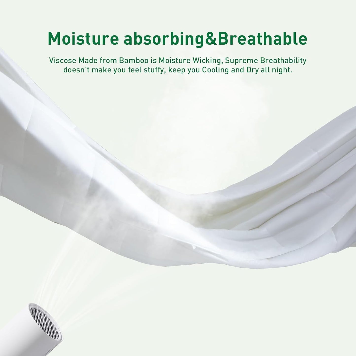 100% Viscose Made from Bamboo Comforter, Soft Lightweight Cal King Size, Breathable Summer Cooling Comforter for Hot Sleepers, 8 Corner Tabs(White-Summer,88x88)