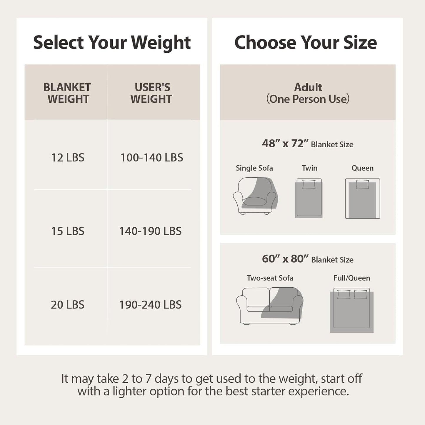 Minky Dot Weighted Blanket for Adults Twin Size 12 lbs, Warm Sherpa Snuggle Heavy Blanket for Autumn Winter with Glass Beads, Great for Stress Relief and Sleep Promotion, Grey 48 x 72 inches