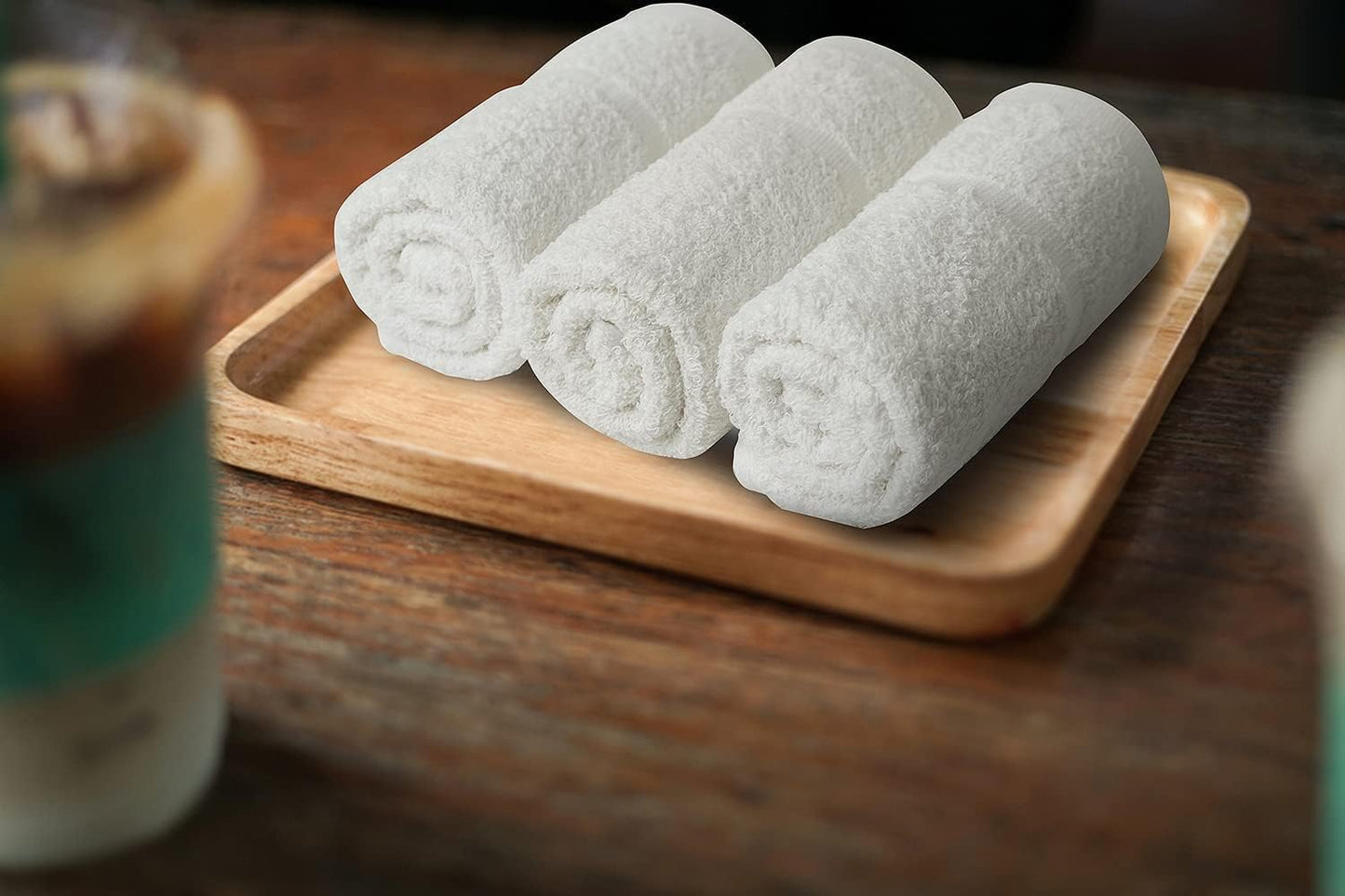Basic Hand Towels 16x26 Inches – Pack of 12 – White Color – Soft and Absorbent Multipurpose Cotton Towels for Bathroom, Spa, Gym, Salon, Hotel, and Everyday Use