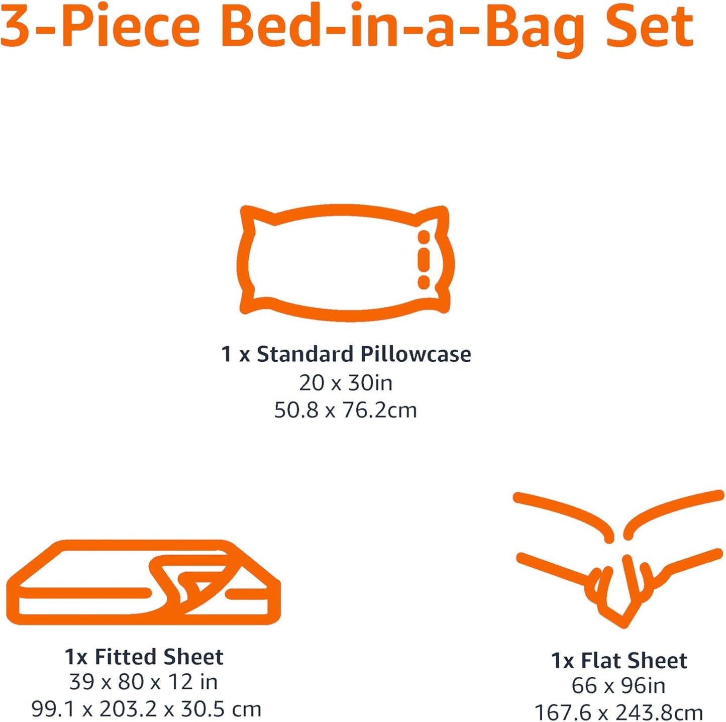 Amazon Basics Lightweight Super Soft Easy Care Wrinkle Free Microfiber 3 Piece Bed Sheet Set with 14-Inch Deep Pockets, Twin, Rose, Solid, Kids, Men & Women Bedding