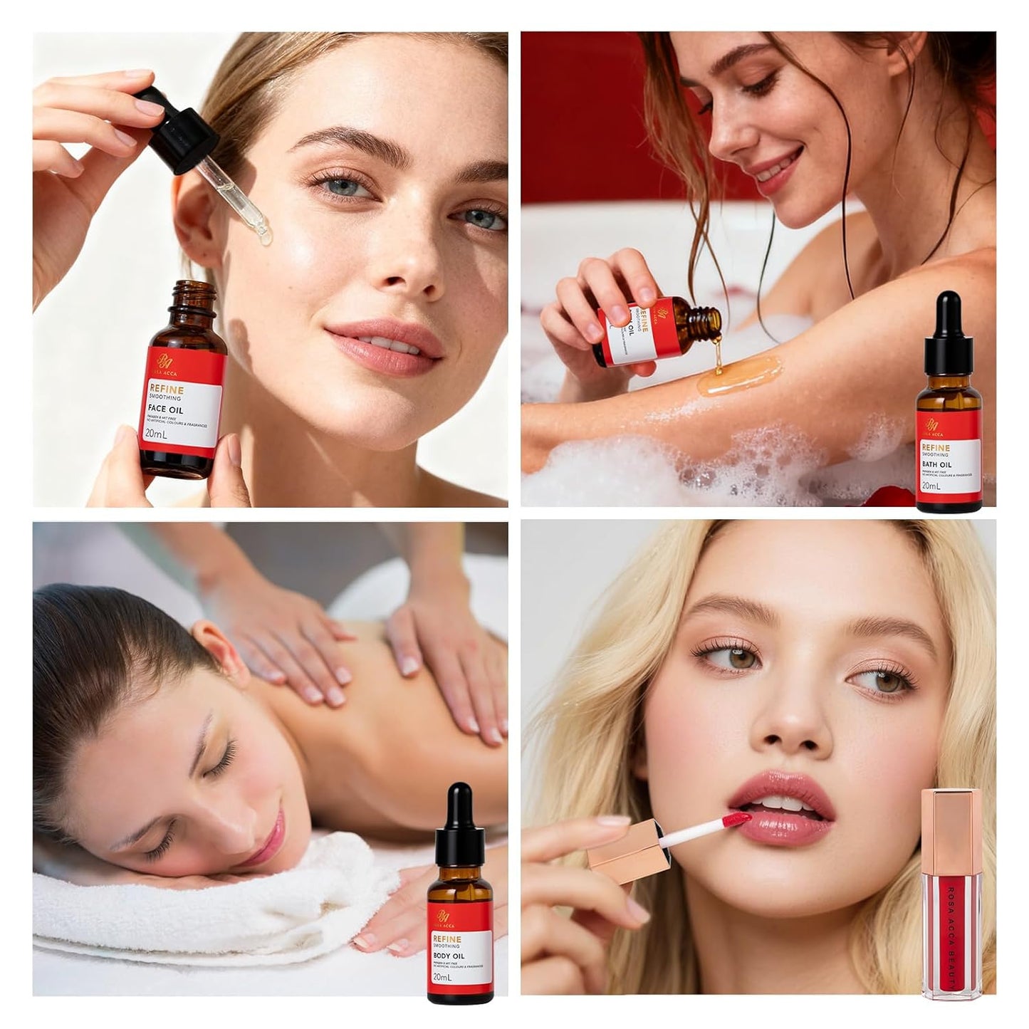 Christmas Gifts for Women, Red Rose 32 Pcs Facial Skin Care Set, Luxury Bath and Body Gifts, Spa Set & Self-Care Gifts, Lip Gloss, Face Sheet Mask, Serum, Present, Birthday, Valentines, Mother Day