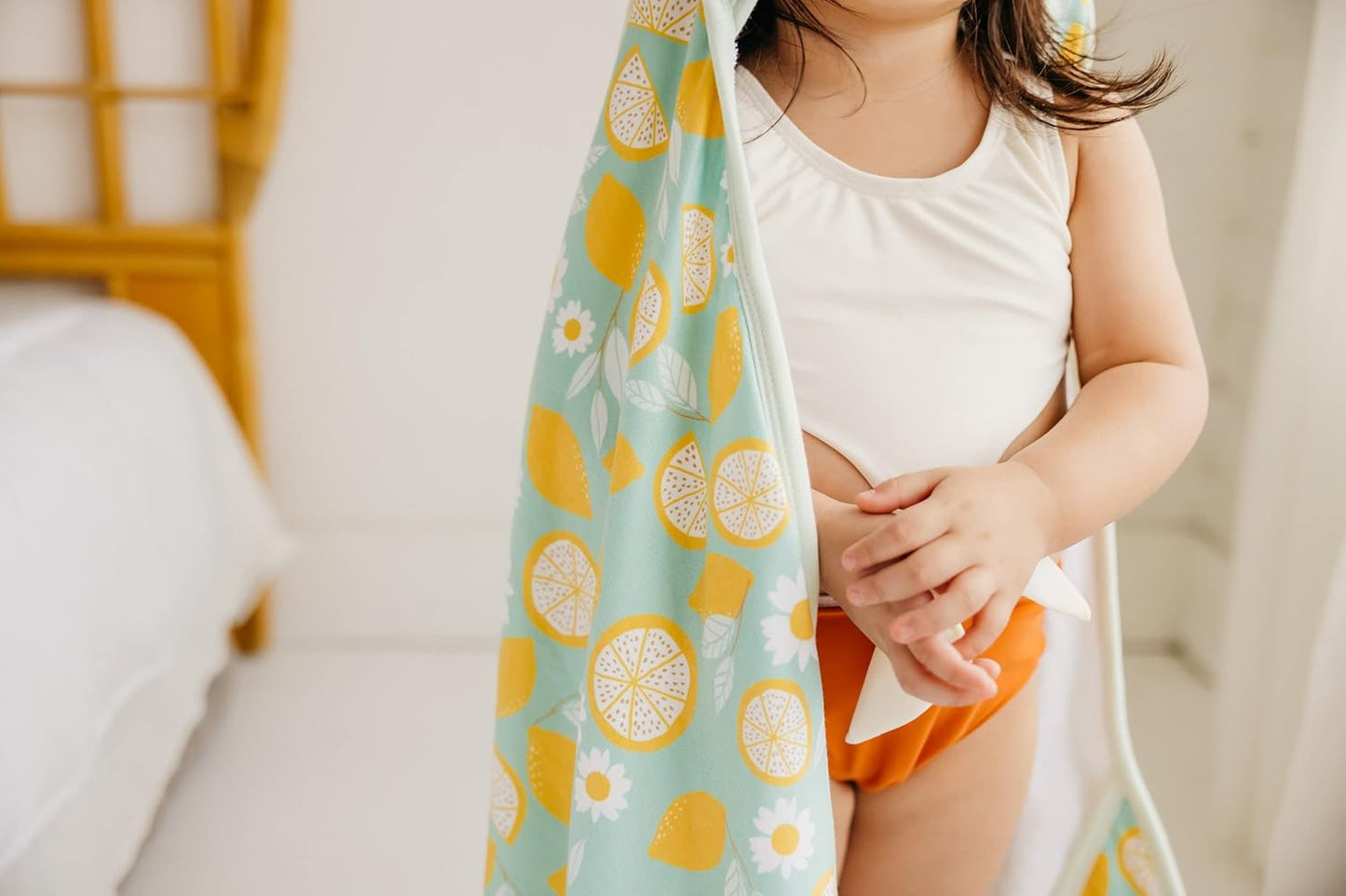 Copper Pearl Hooded Bath Towels Premium Knit/Terry Cloth Baby Towels with Hood, Pockets, and Cool Designs - Great to Gift and Make Bath Time Fun - Baby Bath Towel, Lemon
