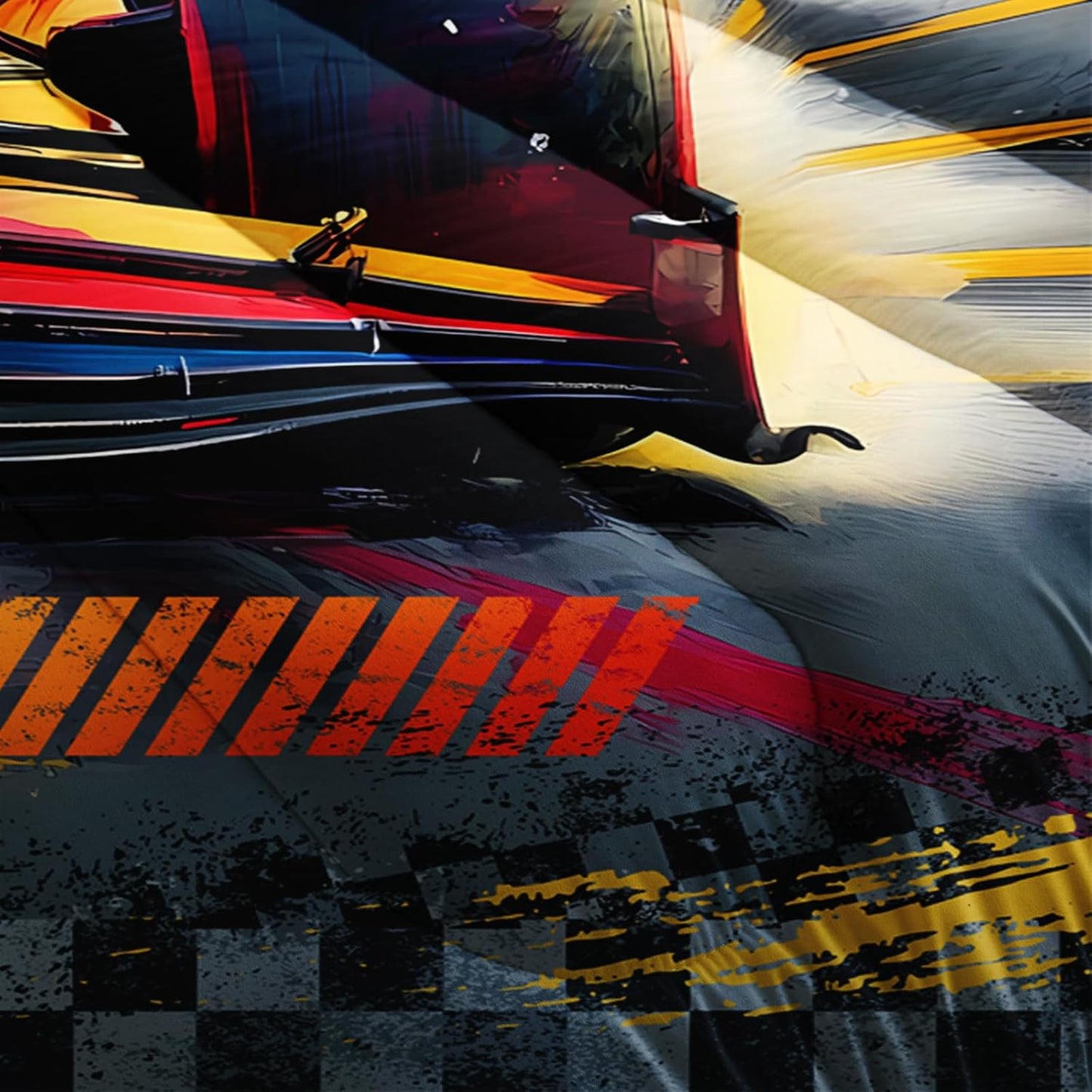 F1 Race Car Comforter Set Full for Boys,Boys Full Size Bedding Set Race Car,with 1 Comforter with 2 Pillow Case,F1 Race Car Themed Bedroom Decor