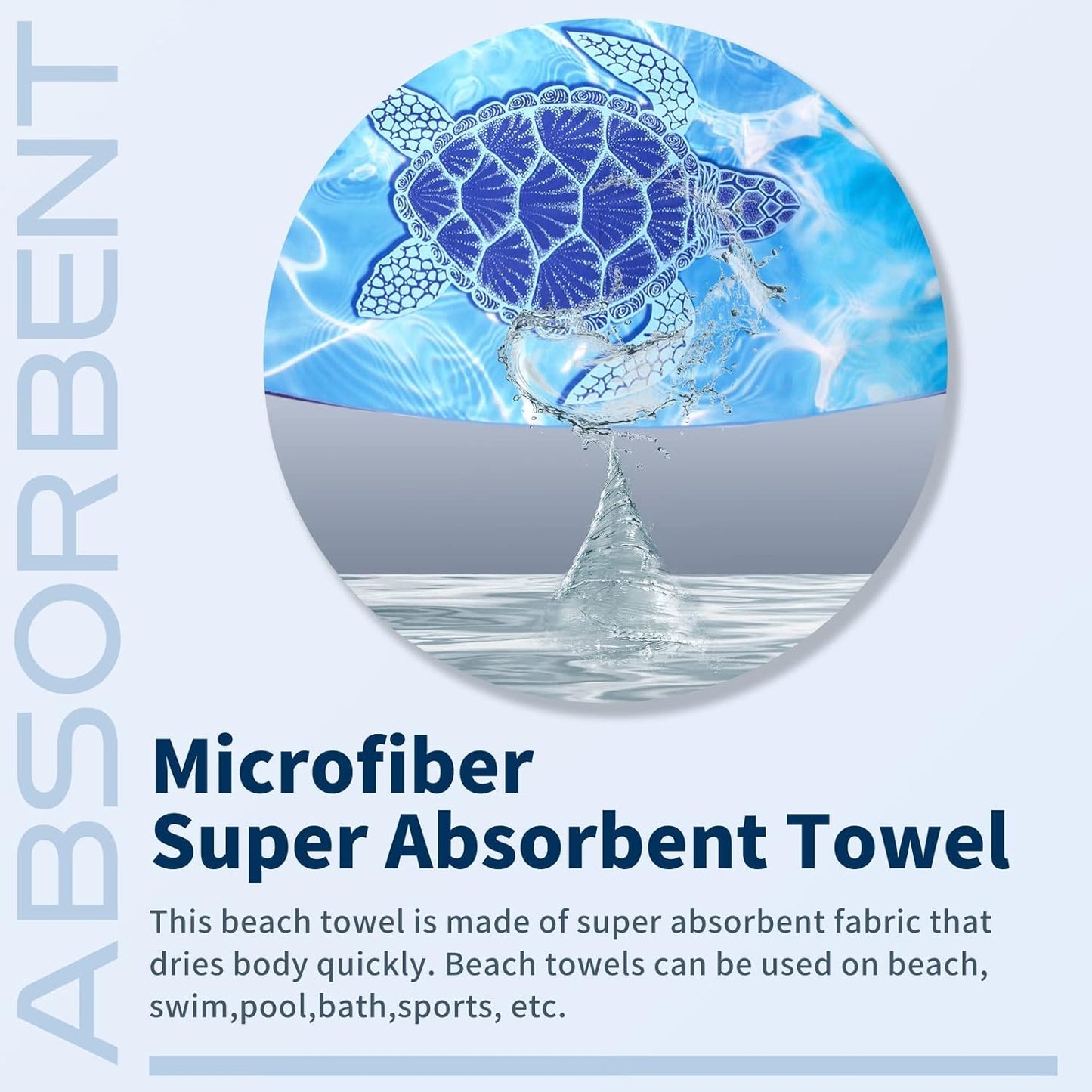 2 Pack Microfiber Thin Beach Towel Lightweight 71x32 Oversized Extra Large Sand Free Towels Quick Dry for Travel Pool Yoga Gym Sports Beach Accessories Vacation Essential Gift