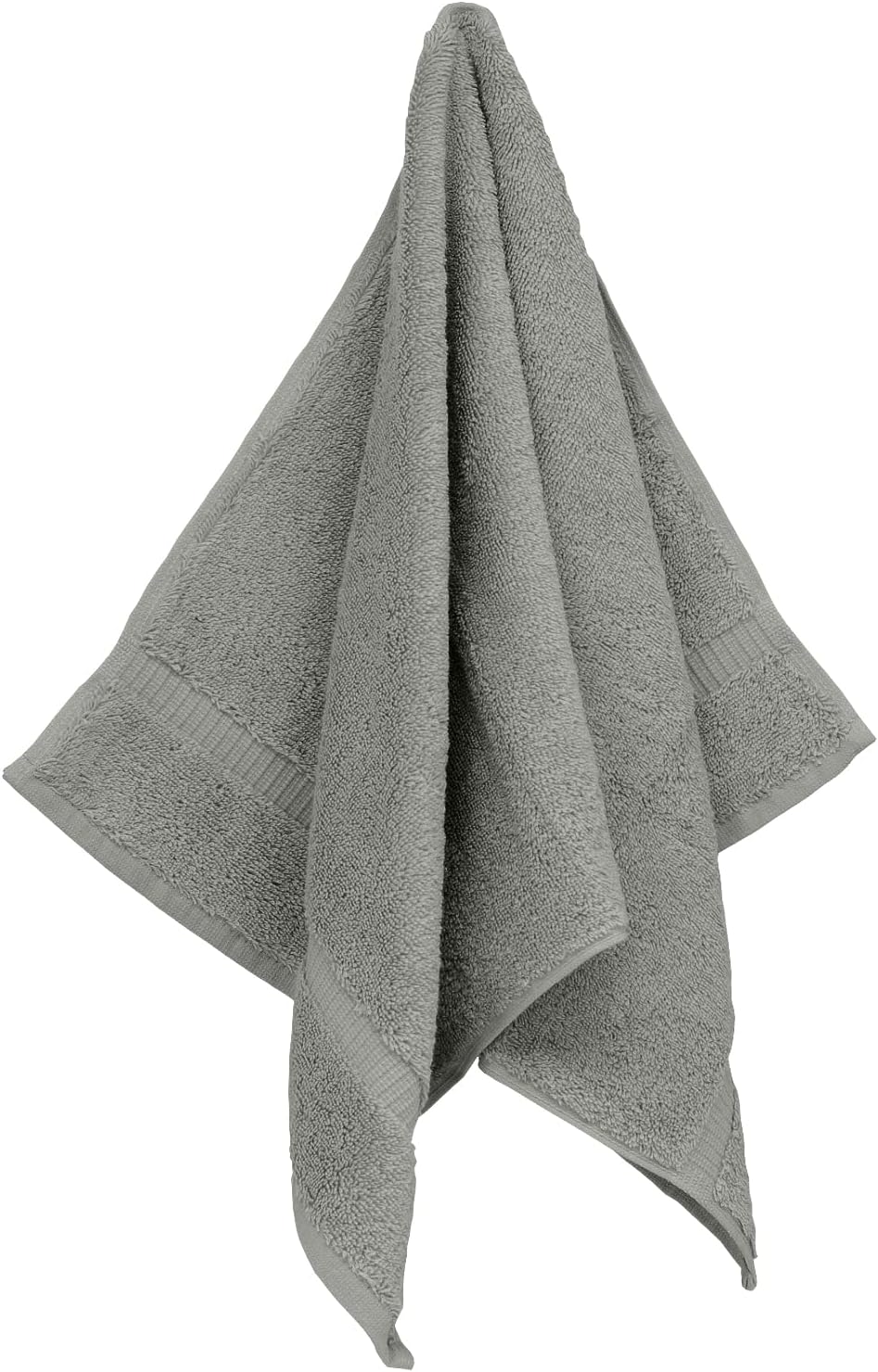Luxury Hotel & Spa Ultra Soft Hand Towels 100% Turkish Cotton - Gray - Set of 4