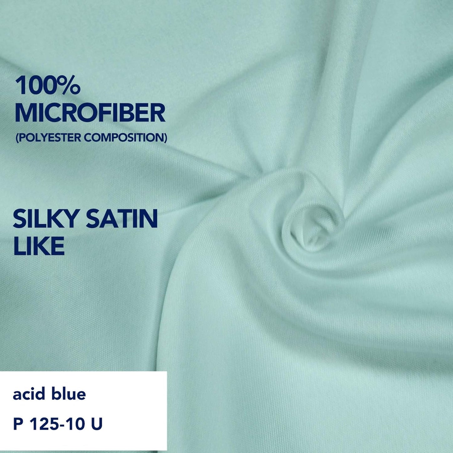 PureFit Wrap Around Ruffled Bed Skirt with Adjustable Elastic Belt - 18 Inch Drop Easy to Put On, Wrinkle Free Bedskirt Dust Ruffles, Bed Frame Cover for Twin,Twin XL and Full Size Beds, Baby Blue
