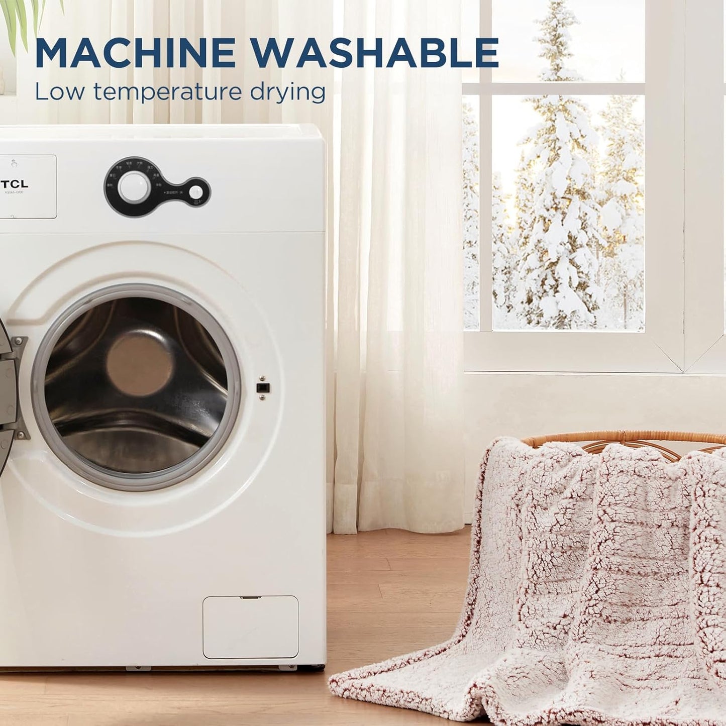 Westinghouse Electric Blanket Full Size, Soft Plush Sherpa Heated Blanket with 10 Heating Levels & 1-12 Hours Auto-Off, Machine Washable, 80x84 inches, Rust
