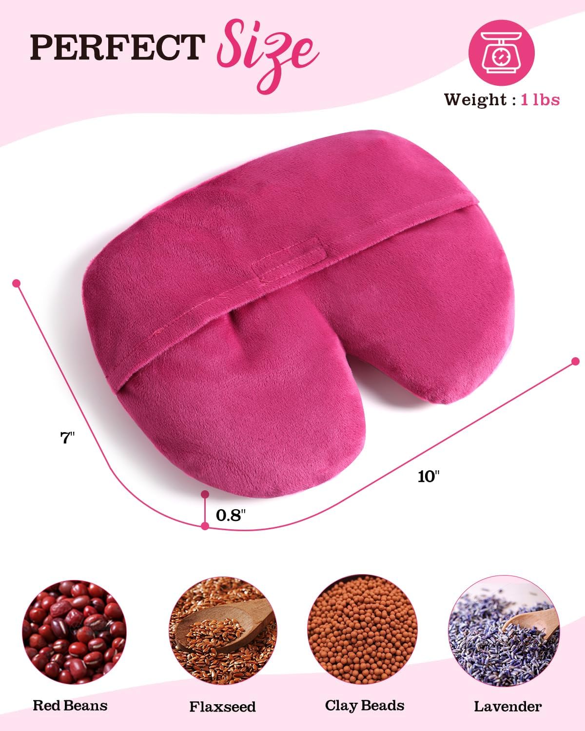 Weighted Sinus Mask, Warm Cold Compress Eye Mask for Dry Eyes, Migraine, Sinus Pressure Relief, Stress, Eye Pillow Microwavable Face Heating Pad for Puffy Eyes, Self-Care Gifts for Women