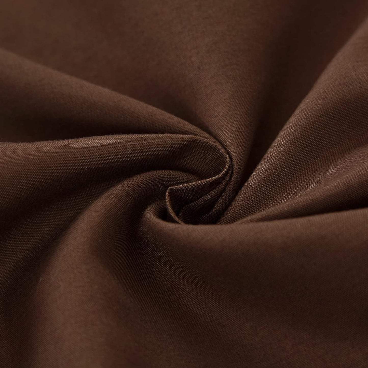 MEILA Bed Skirt Three Fabric Sides Elastic Wrap Around Dust Ruffled Solid Bed Skirts Easy On/Easy Off 16 Inch Tailored Drop, Chocolate, Queen/King
