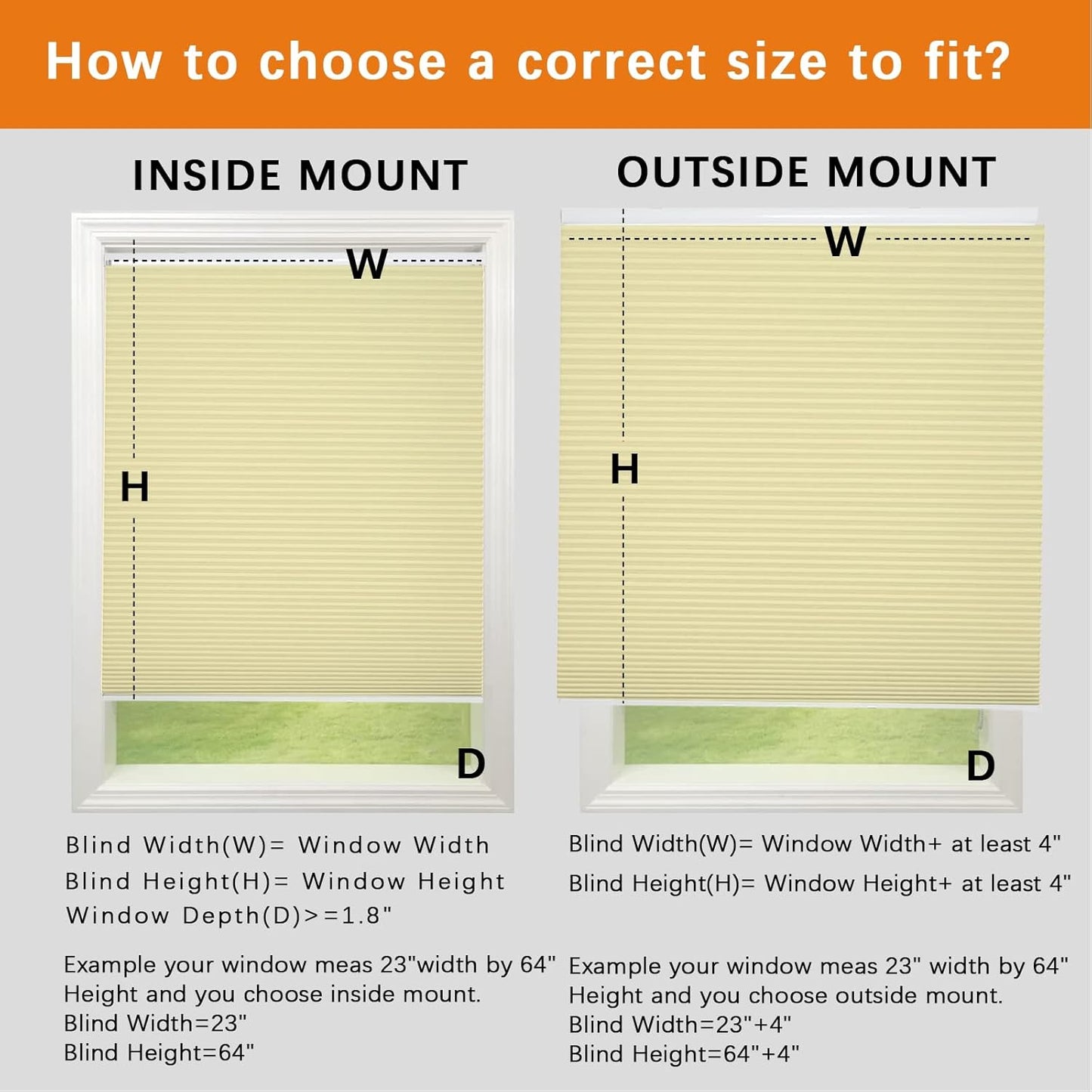 Persilux 100% Blackout Cordless Cellular Shades & Blinds Honeycomb Blinds Bottom up Thermal Insulated Window Shades for Home, Windows and Kitchen, Cream, 50" W x 38" H