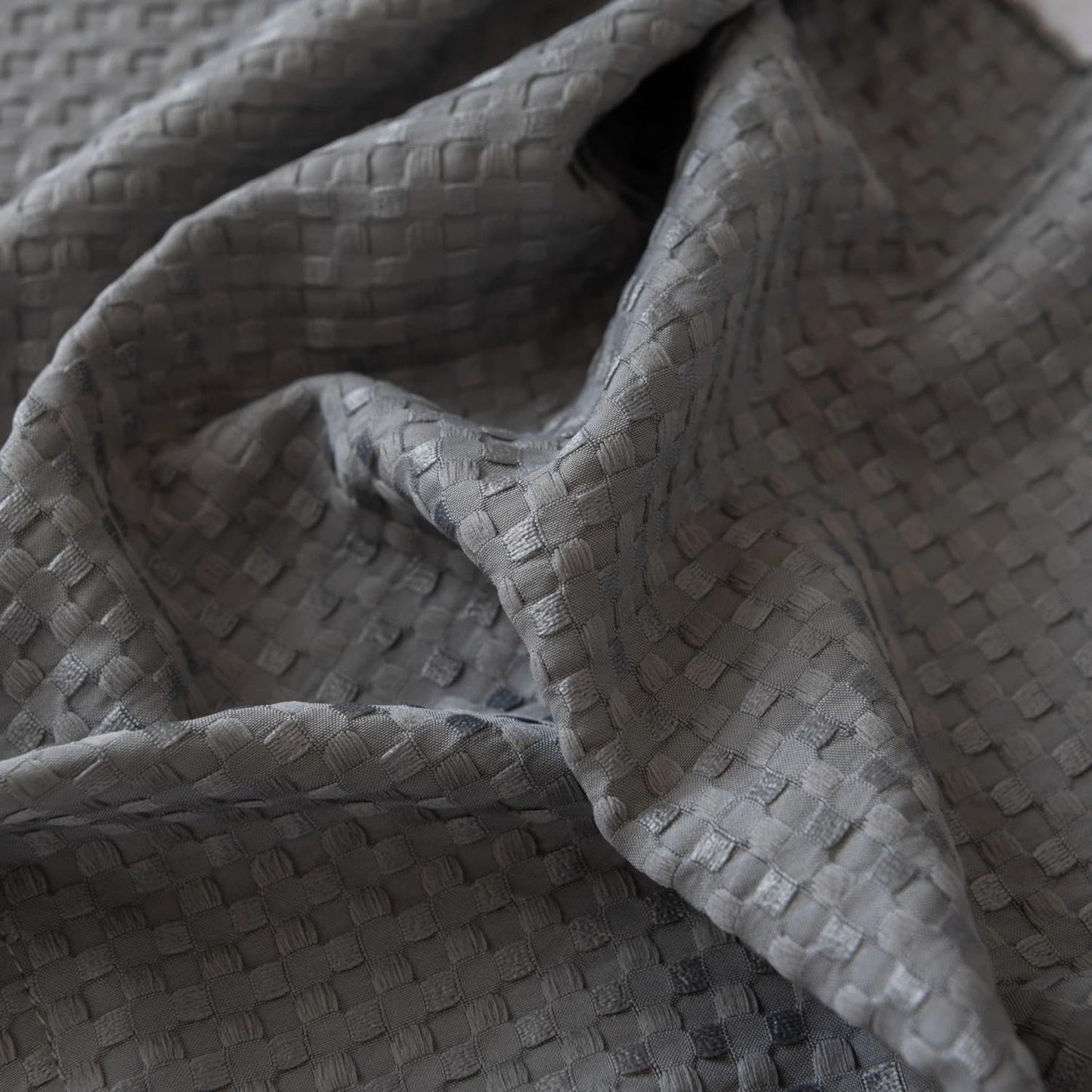 Full Bed Skirt, Wrap Around Bed Skirt with Pleated Corner, 14 Inch Drop Pleated Waffle Weave Bedskirts, Anti-Slip, Microfiber, Grey, 14'' Full