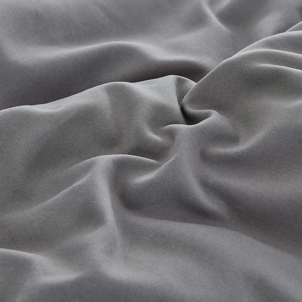 Cottonight Grey Comforter Set California King Dark Gray Bedding Comforter Set Cal King Size Charcoal Grey Blanket Quilts Lightweight 3PCS Gray Bedding Comforter Sets
