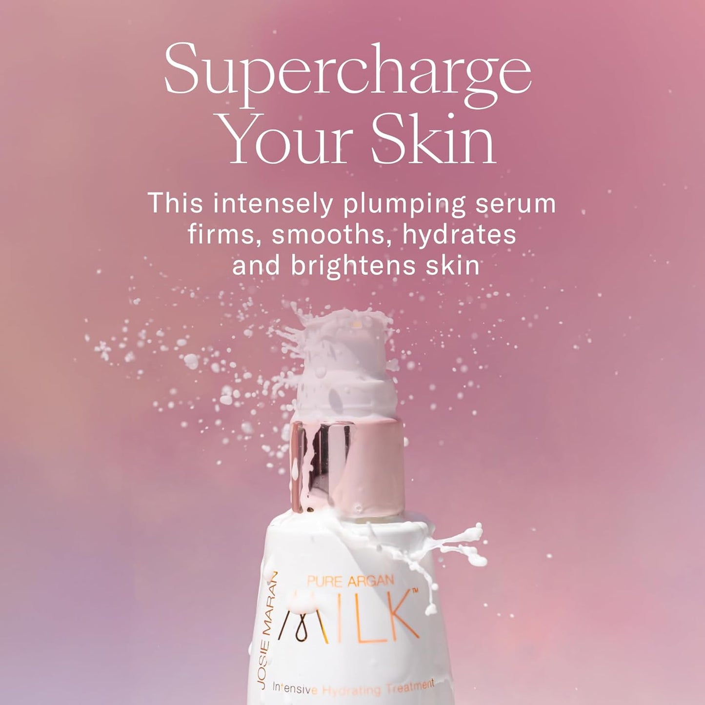 Josie Maran Anti Aging Skincare Set - Includes Triple Hydroxy Gentle Face Exfoliant, Argan Milk Serum, Intensive Hydration Nightly Face Cream & 100% Pure Argan Oil (4 Count)