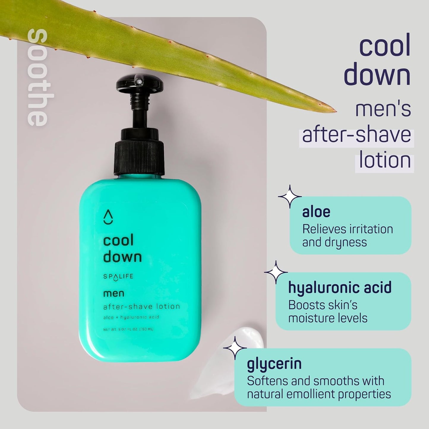 SpaLife Mens Body Wash Gift Set w/ Body Wash, Shave Gel, After-Shave Gel, Shampoo | Mens Skin Care Gift Set | Skincare Christmas Gifts for Men | Gifts for Men | Men's Skincare | 4-Piece