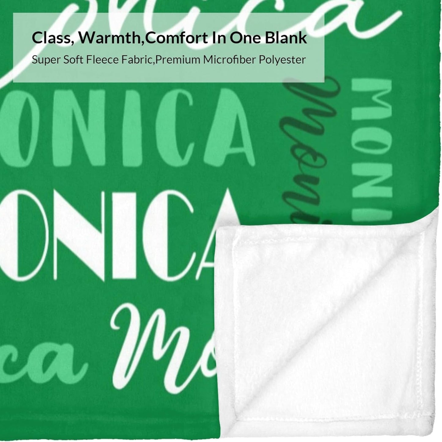 Name Blanket Personalized Blanket for Adult Kids Flannel Customize Throw Blanket Custom (Color 22, 60 x 80 Inches)