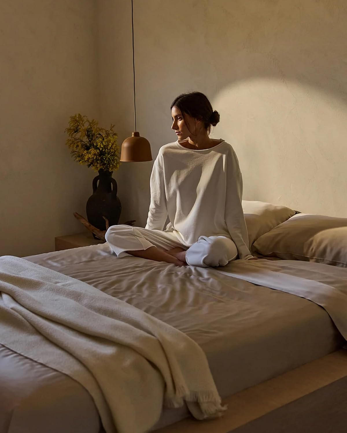 Cozy Earth Luxury Duvet Cover King - 100% Viscose from Bamboo - Ultra-Soft, Cooling & Lightweight Duvet Cover - Temperature-Regulating Bedding with Concealed Zip & Interior Snap Closures - Driftwood