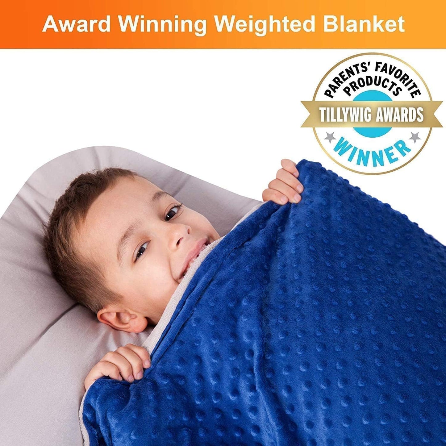 hazli Super-Soft Kids Weighted Blanket 7 Pounds - Weighted Blanket for Kids - Easy to Clean, Washable Minky Cover - 41x60 Inches 7lbs Child - Heavy Blanket for Girls and Boys