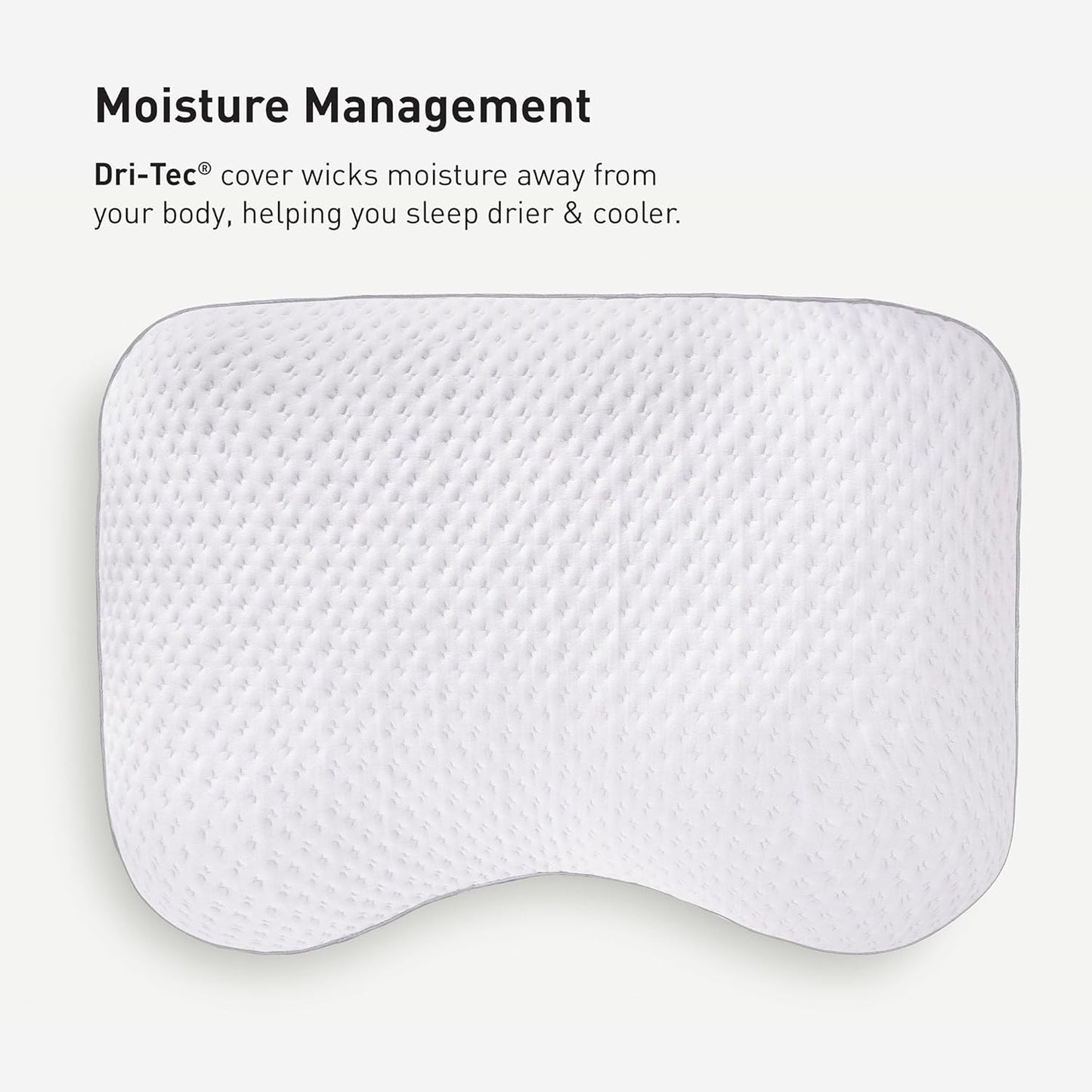 Bedgear Balance 3.X Cuddle Curve Performance Pillow – Extra Large Moisture Wicking Pillow for Sleeping, Lounging, Watching TV – Washable and Removable Cover – Pillowcase Included