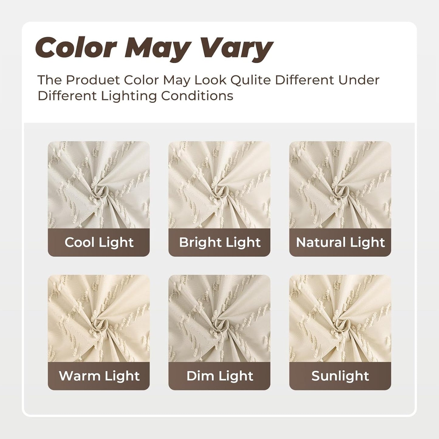 96inch Extra Long Beige Shower Curtain Modern Farmhouse Shower Curtain Bohemian Chic Tufted Chevron Textured Striped Minimalist Shower Curtains Woven Fabric Cute Beige Shower Curtains