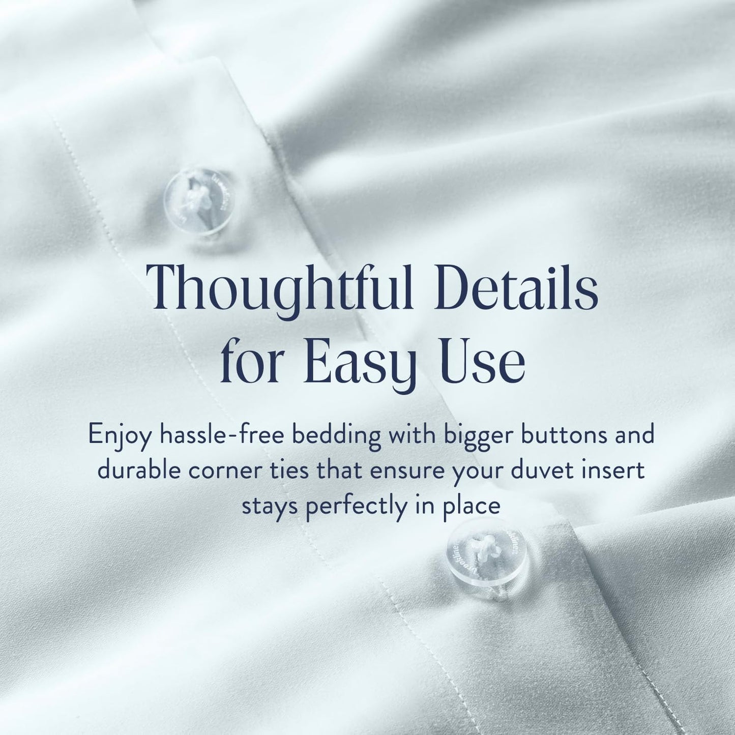 Brooklinen Luxury Sateen Duvet Cover Set - 100% Cotton, Full/Queen Size in Sky - Includes 1 Duvet Cover and 2 Standard Pillowcases - Best Full/Queen Duvet Covers