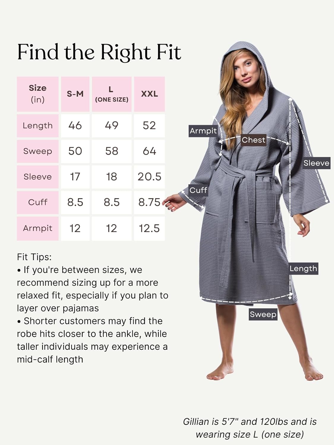Turquaz Lightweight Full-Length Robes For Women Waffle Kimono Bathrobe - Soft, Fast-Drying, Long-Lasting Cotton Blend Unisex