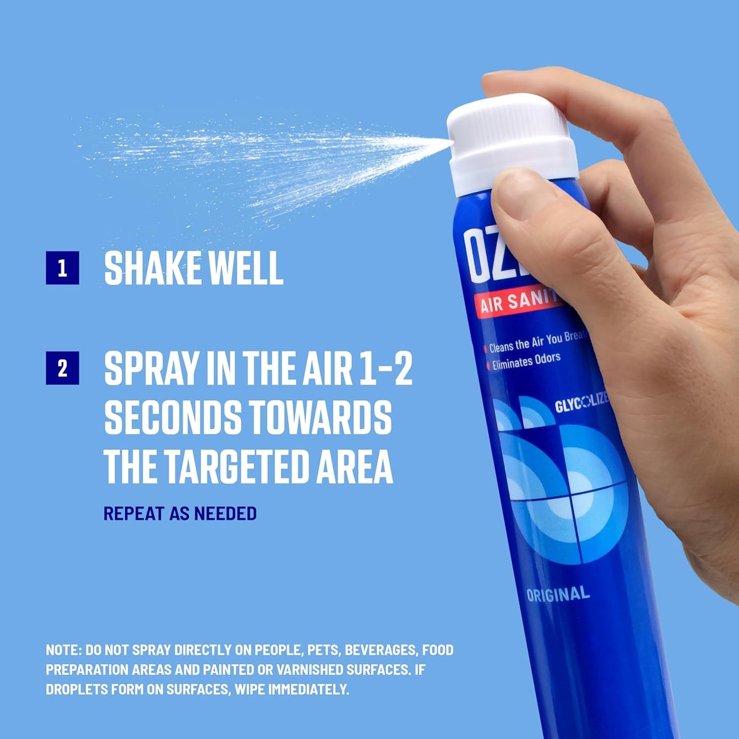Ozium 3.5 Oz. Air Sanitizer & Odor Eliminator for Homes, Cars, Offices and More, Vanilla Scent, 4 Pack