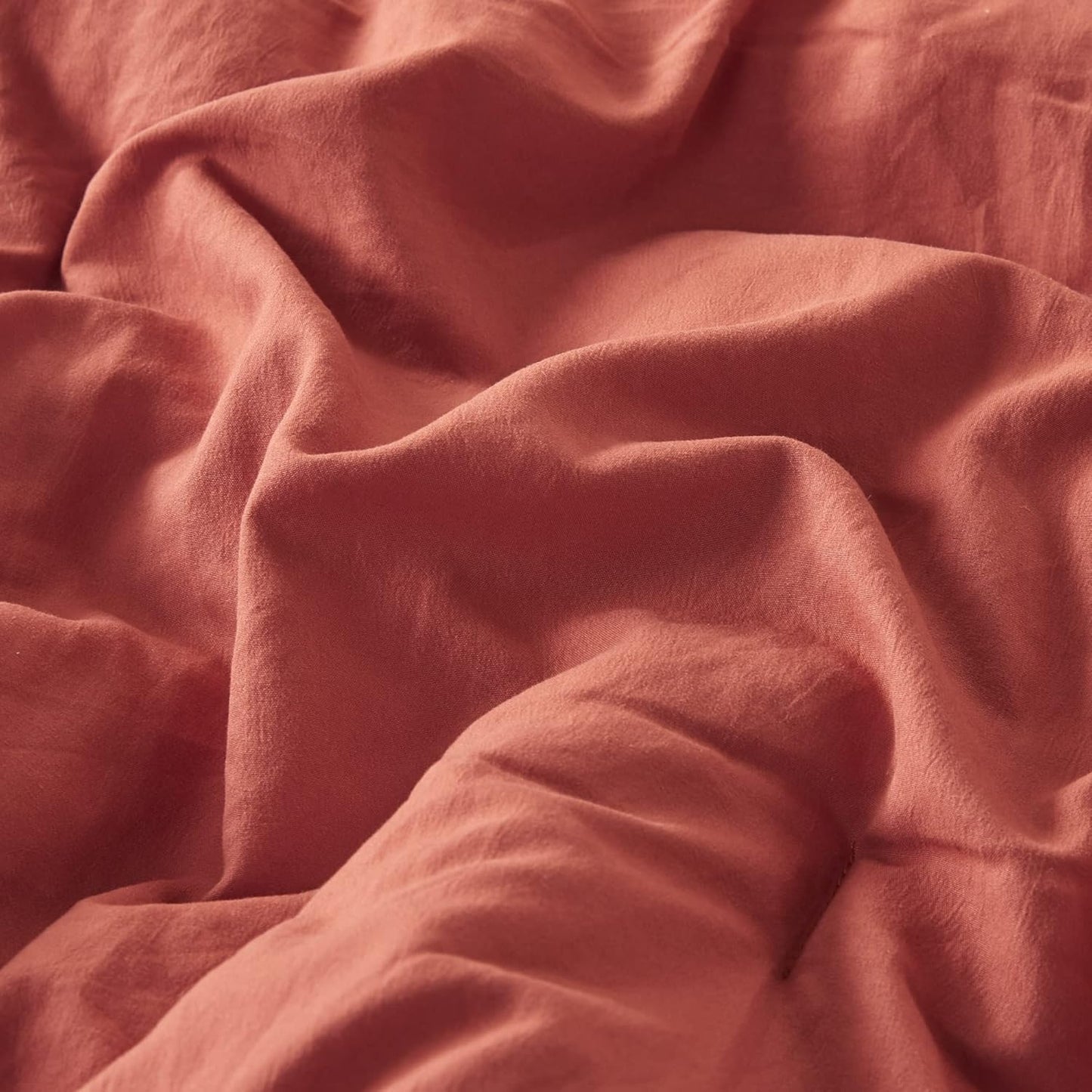 Codi Terracotta King Comforter Set - Boho Chic Bedding with Elegant Pom Fringe, Soft Washed Microfiber 3pc Luxury Set, Lightweight & Breathable for Master Bedroom, 1 Comforter & 2 Pillow Shams