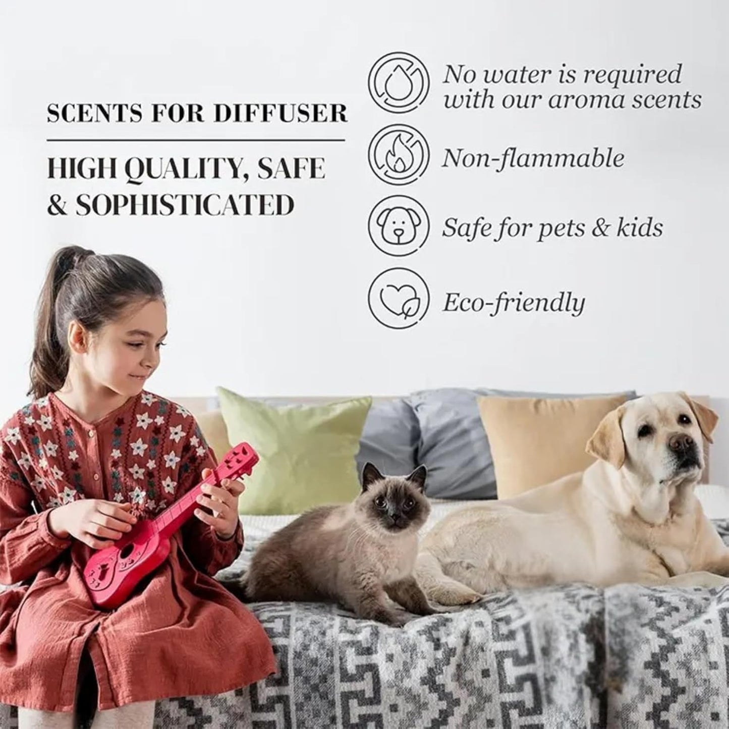 24K Magic Scent Diffuser Oil 500mL - Inspired by Luxury Hotel W Hotels - Notes of Zesty Citrus, Floral Jasmine, & Delicate Lily - Aromatherapy Home Fragrance - 24K Diffuser Oil - AH Diffuser Oils