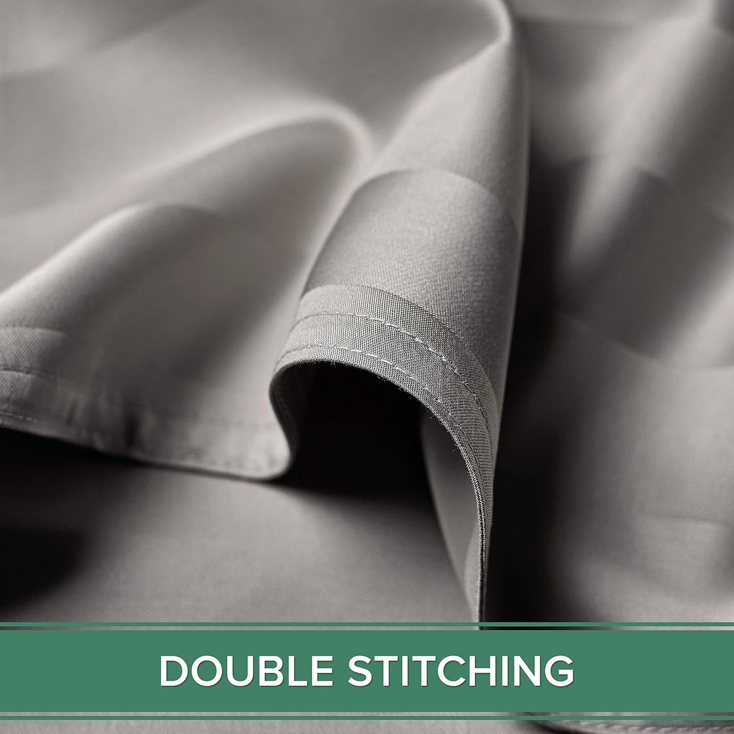 California King Sheets by Pure Bamboo, Genuine 100% Organic Viscose Derived from Bamboo Bed Sheet Set, Soft & Cooling, Double Stitching, Lifetime Quality Promise (California King, Jacquard Silver)