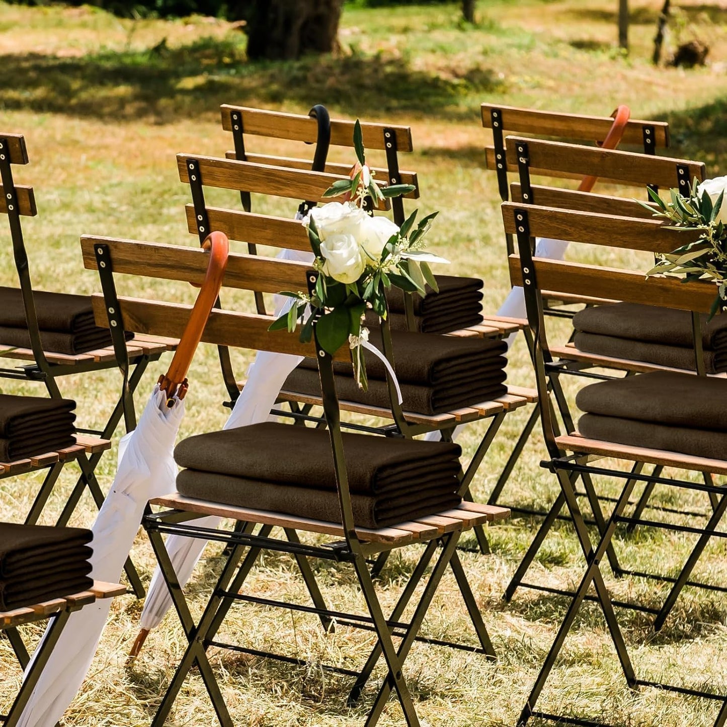 (24 Pack) Bulk Fleece 50x60 Throw Blankets for Wedding Favors, Homeless Women, Men, Homes, Bed, Sofa, Couch, Office, Pet Blankets, Travel | Soft Warm Lightweight Throw Blankets in Bulk (Brown)