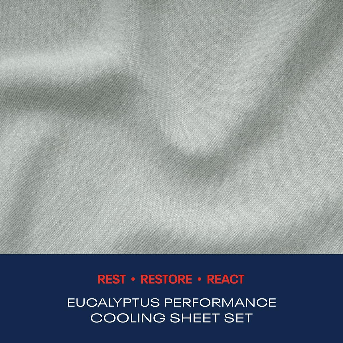 Reebok Full Size Sheet Set from Tencel Eucalyptus - Soft, Cooling & Breathable for Hot Sleepers, Deep Pocket Up to 17 Inches, 4Pc Hotel Luxury Bedding Set, Bedsheet & Pillowcases (Lunar Rock, Full)