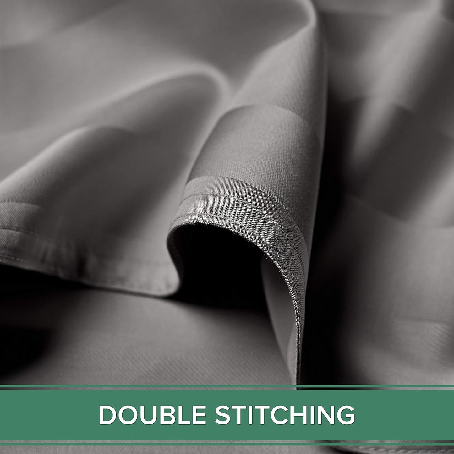Split King Sheets by Pure Bamboo, Genuine 100% Organic Viscose Derived from Bamboo Bed Sheet Set, Soft & Cooling, Double Stitching *Not for Split Top (Split King, Jacquard Stone)