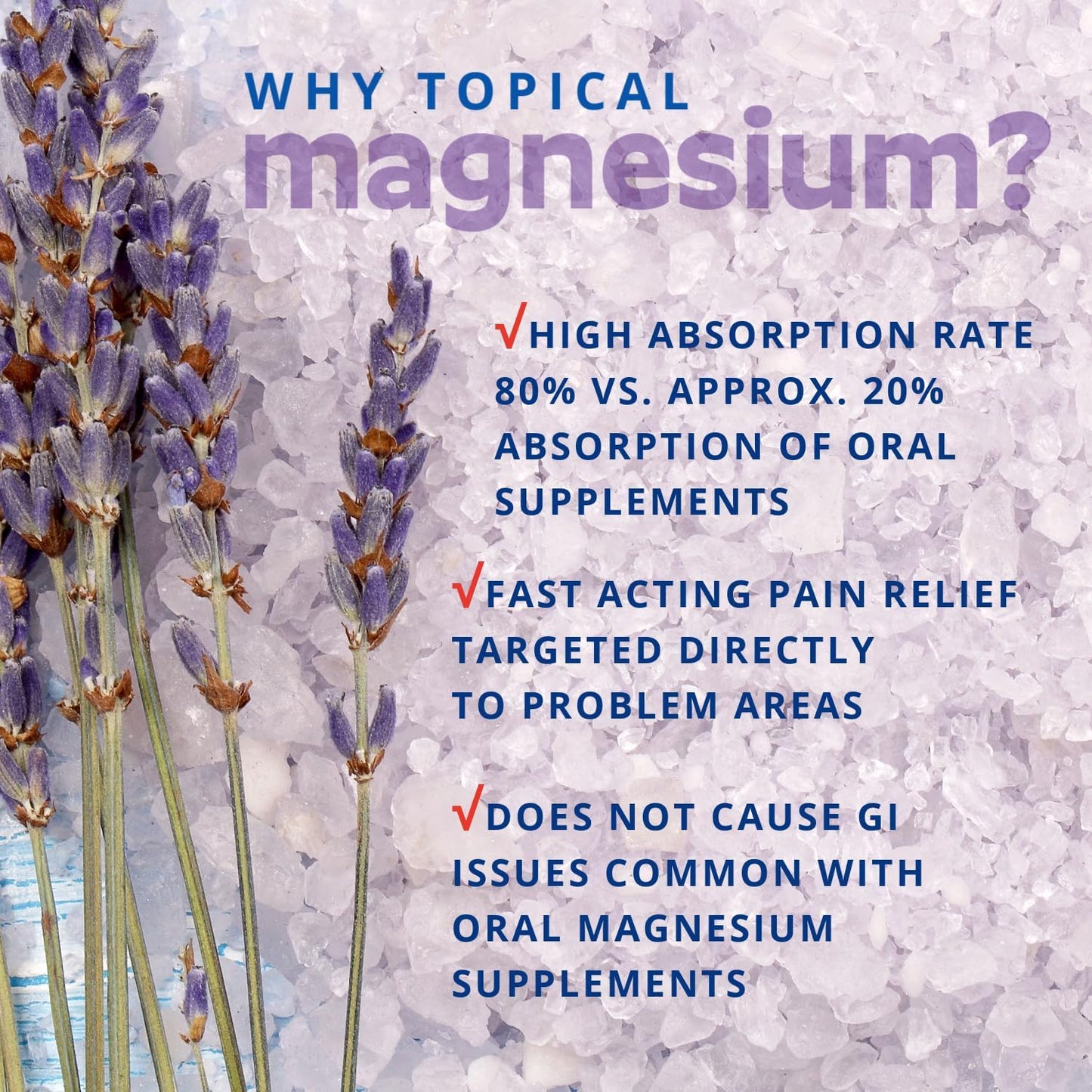 2.2lb MagneSoothe Lavender Magnesium Bath Salt