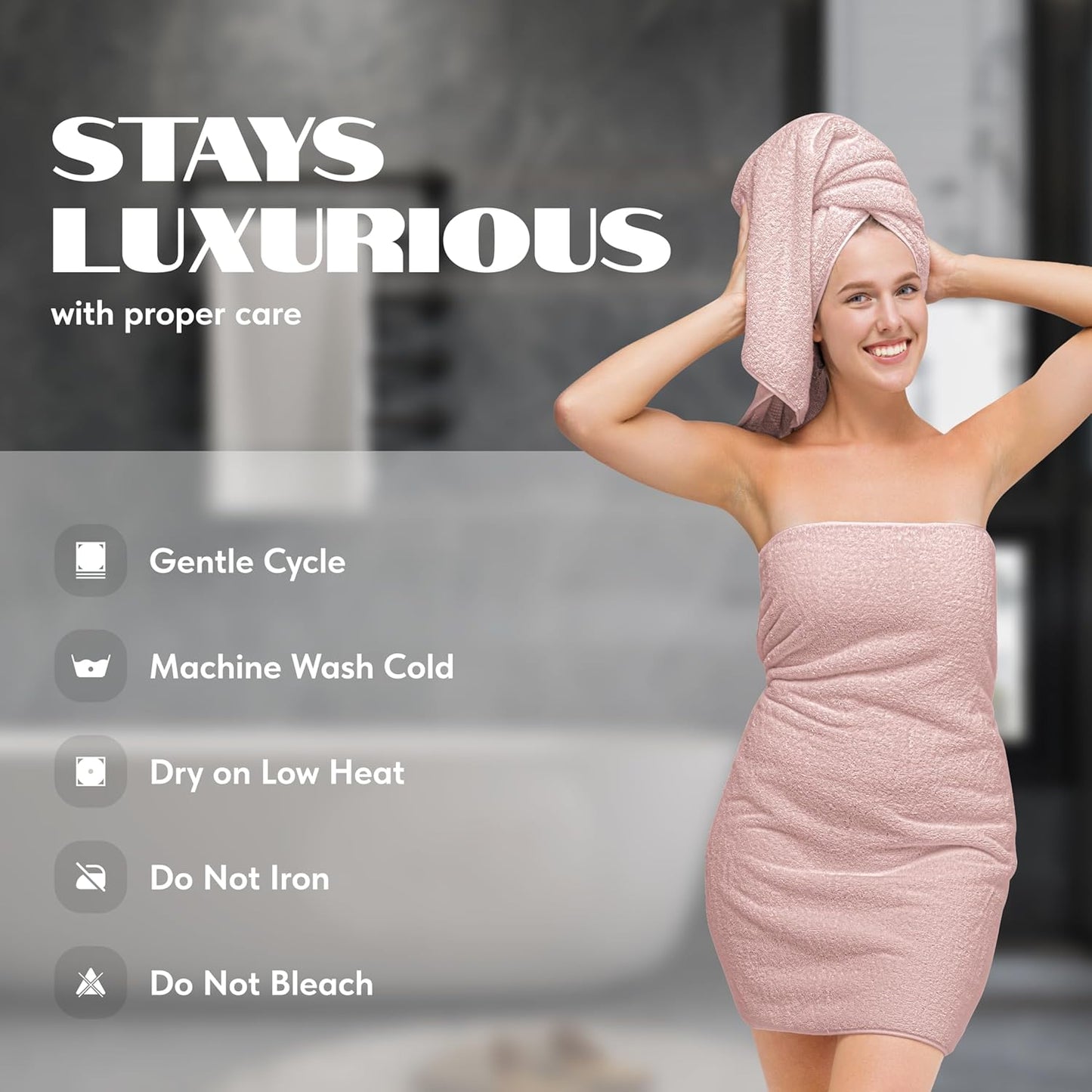 White Classic Luxury Soft Bath Sheet Towels - 650 GSM Cotton Luxury Towels Extra Large 35x70 | Highly Absorbent and Quick Dry | Hotel Quality, Pink, 2 Pack