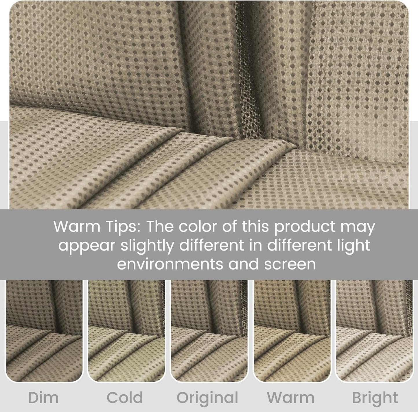 No Hook Shower Curtain with Snap in Liner Set Waffle Shower Curtain for Bathroom Hotel Style Fabric Waterproof Inner Liner,71" W x 74" H, Beige