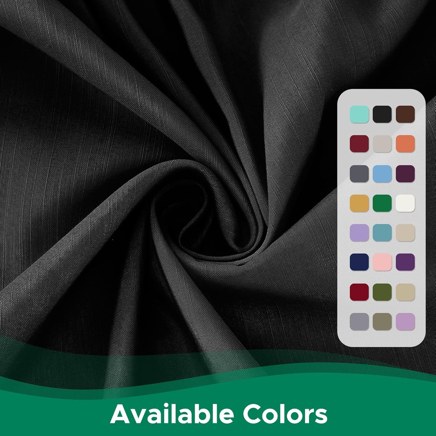 Biscaynebay Wrap Around Bed Skirts for Twin & Twin XL Beds with Long Drop of 21", Black Adjustable Elastic Dust Ruffles Easy Fit Wrinkle Resistant Silky Luxurious Fabric Machine Washable