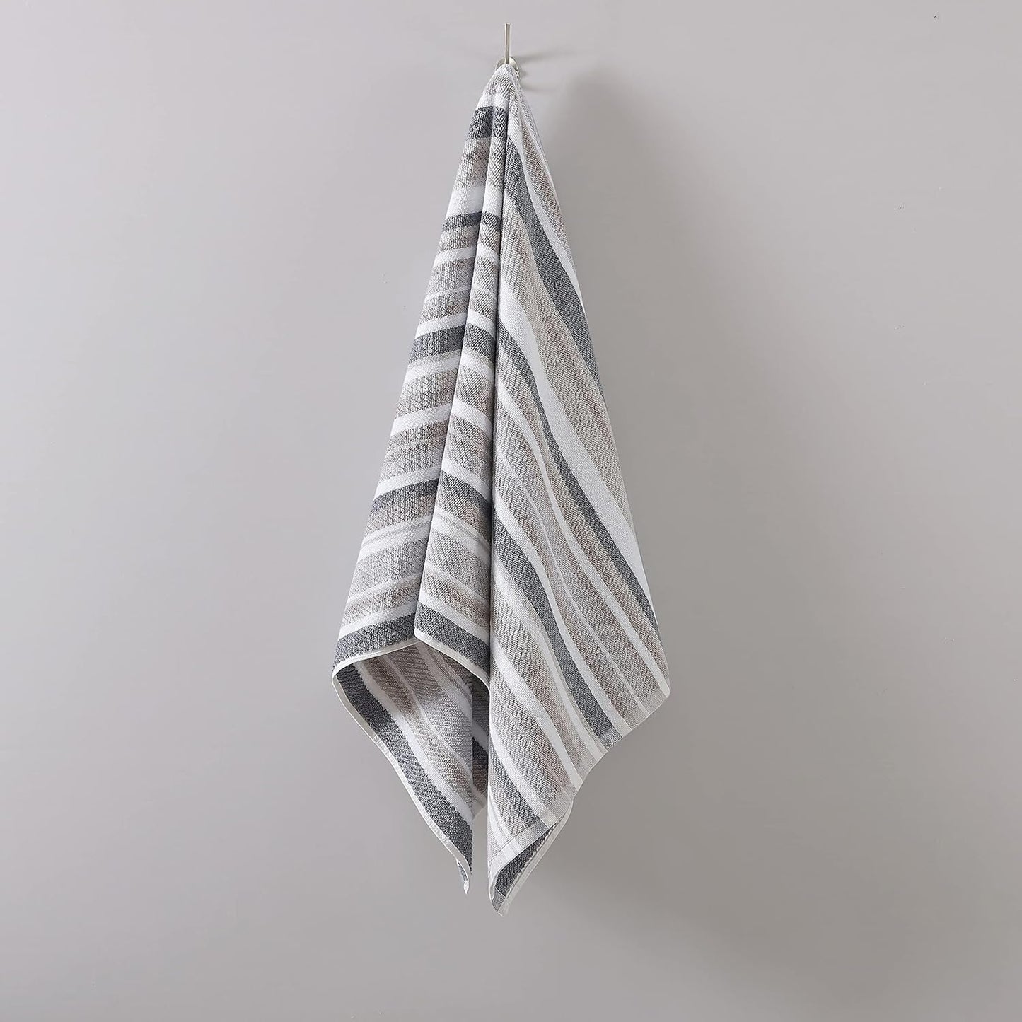 Tommy Bahama - Bath Towels, 100% Highly Absorbent Yarn Dyed Cotton, Low-Linting & Fade-Resistant, Medium Weight Towel Set (Ocean Bay Grey, 3 Piece)