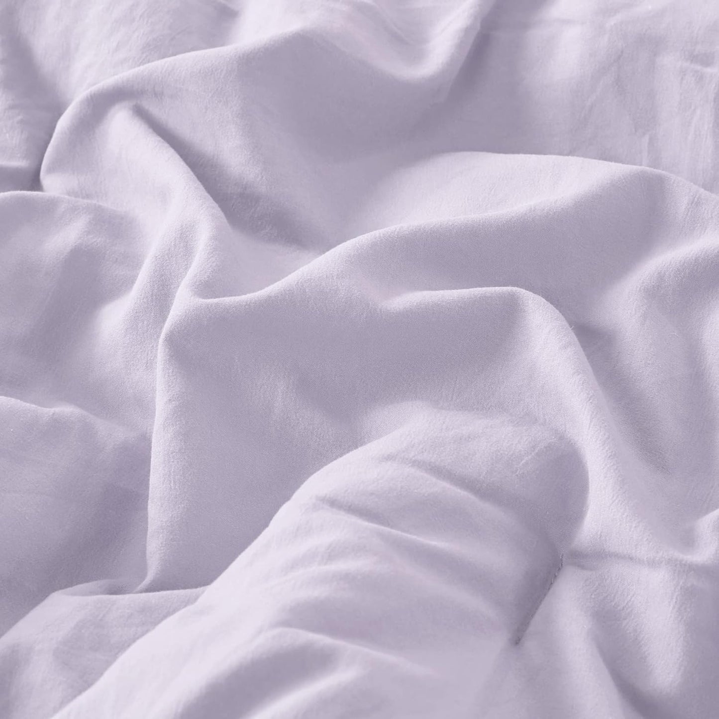 Codi Lavender Purple Full/Queen Comforter Set - Boho Aesthetic Bedding with Luxurious Pom Fringe, Soft Washed Microfiber 3pc Set, Couple-Friendly Lightweight Design, 1 Comforter & 2 Pillow Shams