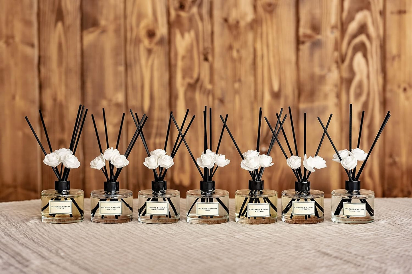 CULTURE & NATURE Reed Diffuser Set 6.7oz (200ml) Grapefruit Verbena Scented Diffuser with Sticks Home Fragrance Reed Diffuser for Bathroom Shelf Decor
